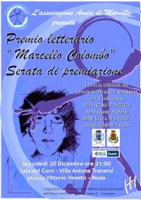 3o Premio Letterario Marcello Colombo, serata di premiazione